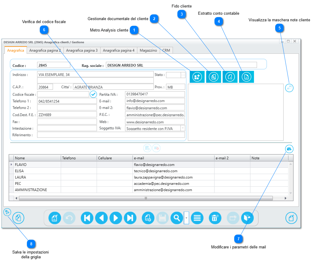 2.1.1. Clienti (Anagrafica clienti - gestione)