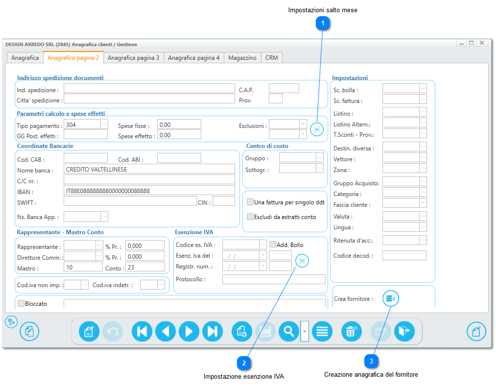 2.1.1. Clienti (Anagrafica clienti - gestione)