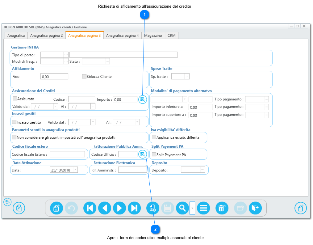 2.1.1. Clienti (Anagrafica clienti - gestione)