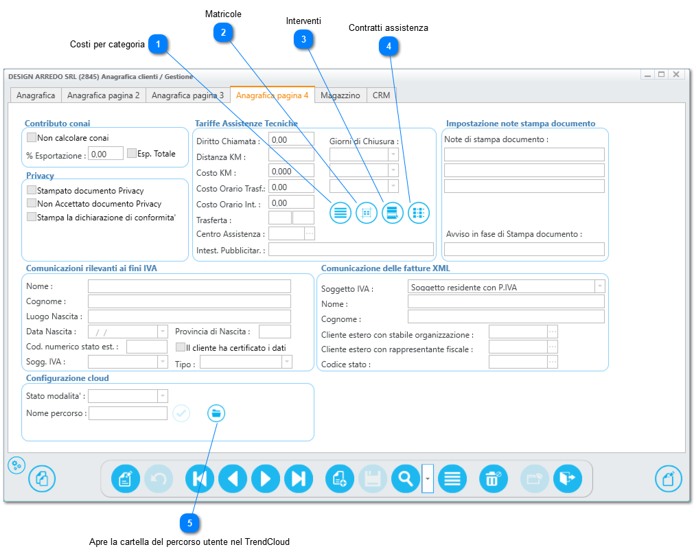 2.1.1. Clienti (Anagrafica clienti - gestione)